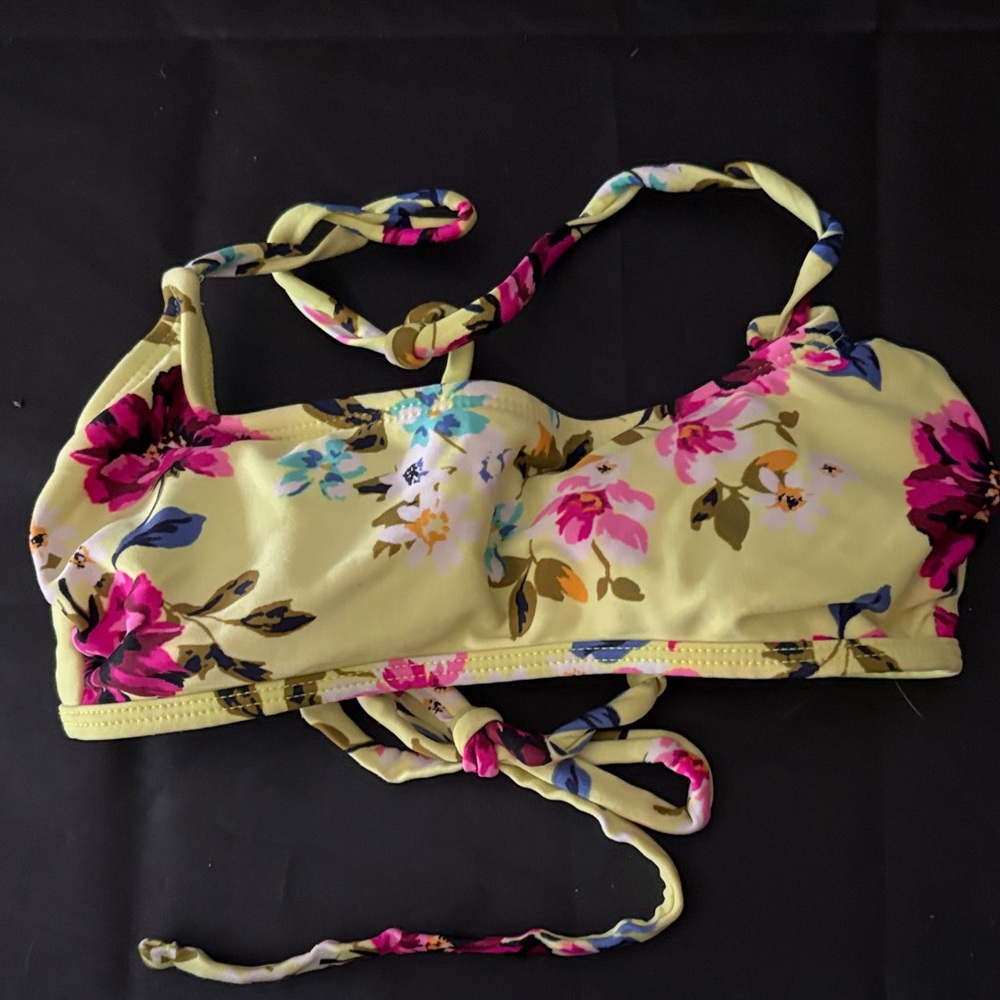 Target Floral Bikini Top - Yellow and Pink